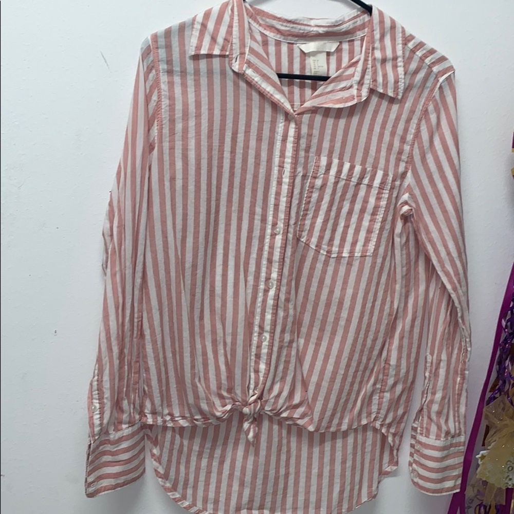 Pink and White Flannel